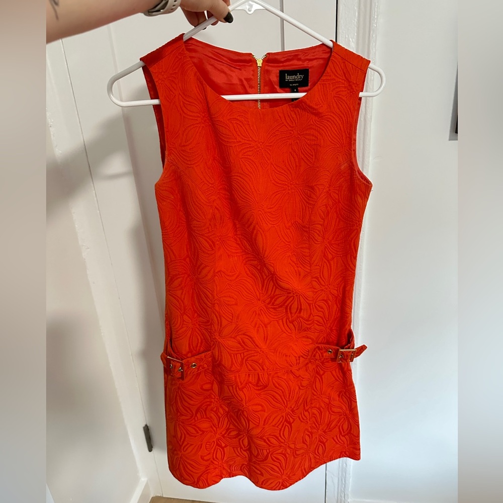 Classic orange Laundry by Shelli Segal dress